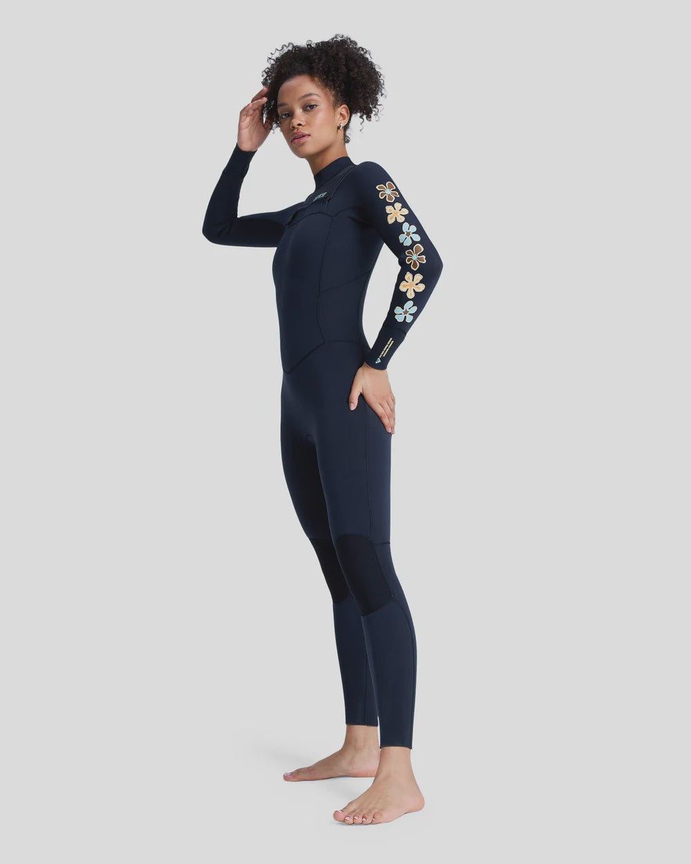 Womens 3/2mm Swell Natural Chest Zip Wetsuit