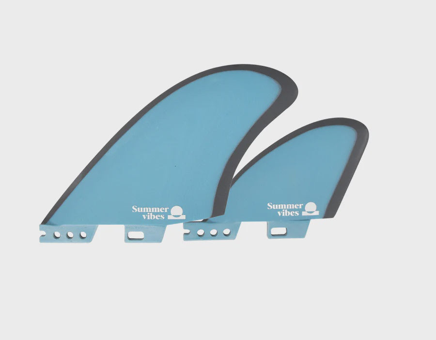 Summer vibes Quad Mid Keel 4 -Fin Set FCi11 Compatible - Blue