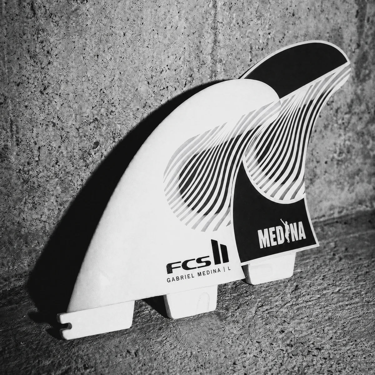 FCS Gabriel Medina PC Tri Fins Black/White