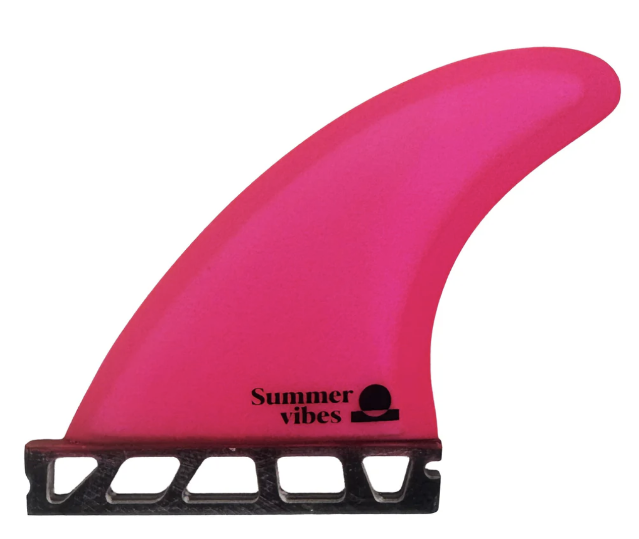 Summer Vibes Power Floating Thruster 3-Fin Set Medium Future Compatible Pink