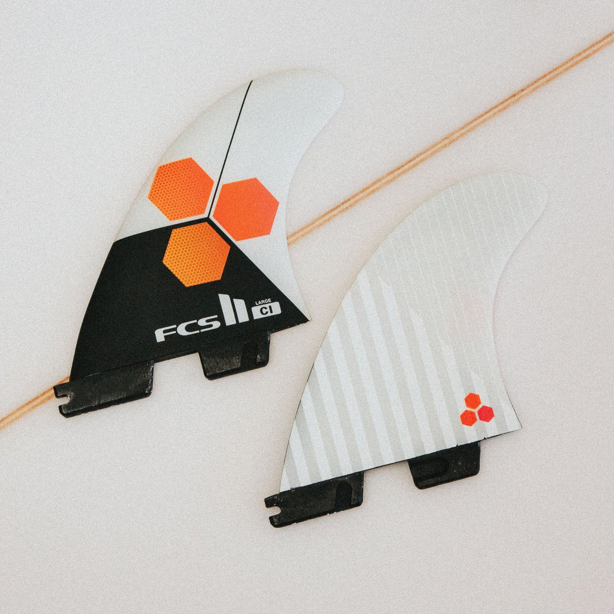 FCS 11 CI UPRIGHT TRI FIN SET - LONGBOARDS - Pines Surfing Academy