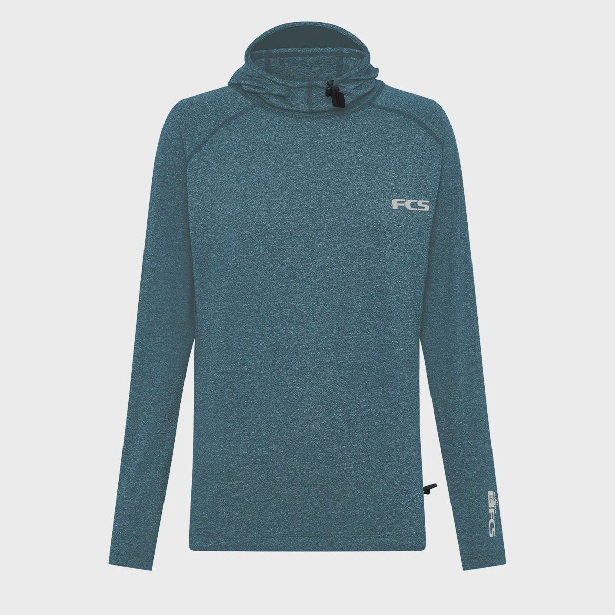 FCS Essential Hooded Long Sleeve Rash Vest - Pines Surfing Academy