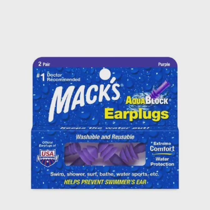 Mack's Aqua Block Earplugs 2 Pair - Pines Surfing Academy
