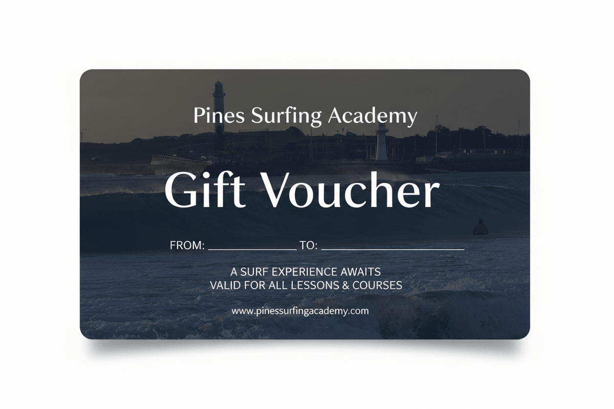 Pines Surfing Academy Gift Voucher - Gift Voucher - Pines Surfing Academy