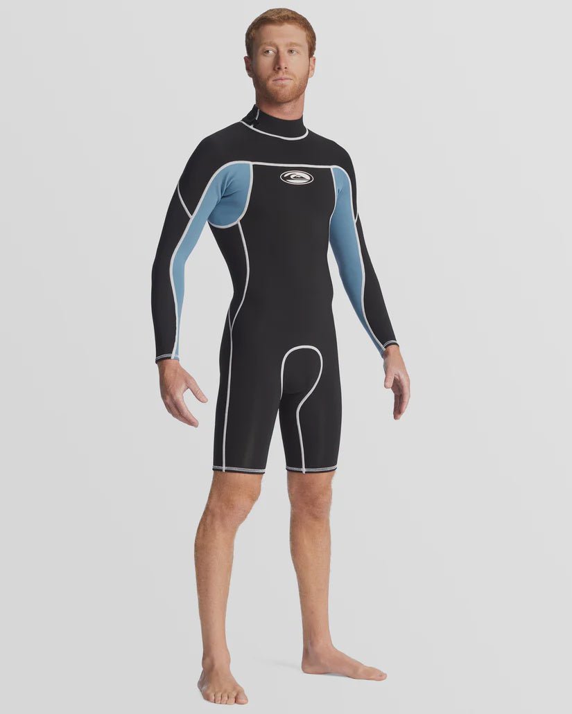 Quiksilver Mens 2/2mm Saturn Capsule Saturn Back-Zip Springsuit - General - Pines Surfing Academy