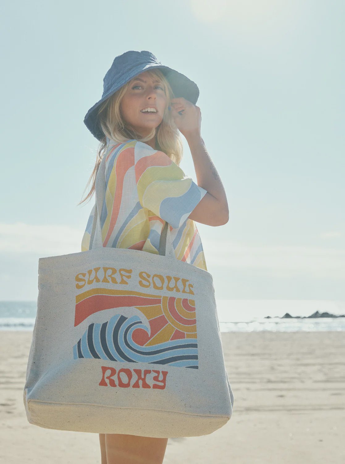 Roxy Summer Flower Tote Bag - General - Pines Surfing Academy