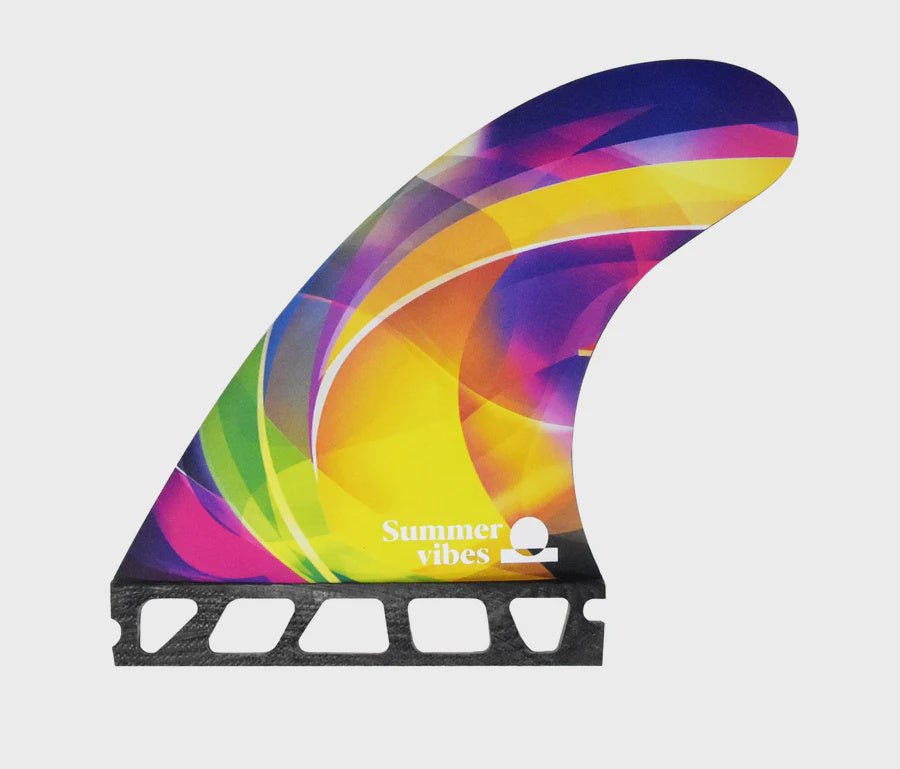 Summer vibes 5G Medium Thruster 3-Fin Set FuturCompatible - Pines Surfing Academy