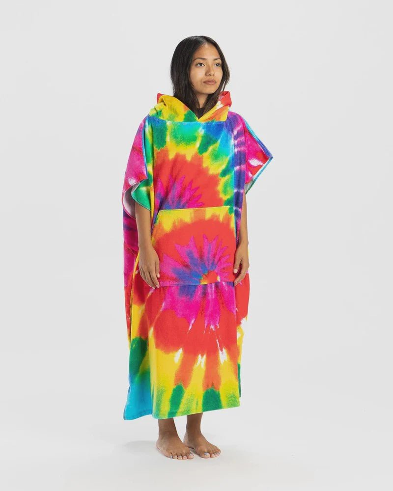 Tie Dye Rainbow Original Eco Poncho Unclassified - Pines Surfing Academy