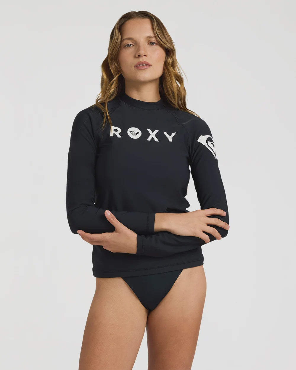 Womens Essentials Heater Long Sleeve Rashguard