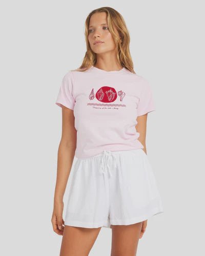 Womens Dreamer Elastic Waist Shorts - Pines Surfing Academy
