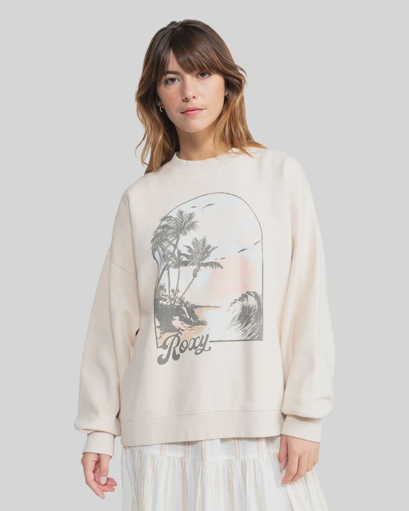 Womens Lineup Oversized Pullover Sweatshirt - General - Pines Surfing Academy